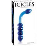 Icicles #31 7.25in Dual-Ended Glass Blue