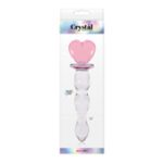 Crystal Heart of Glass 6in Dildo Pink