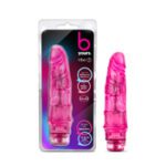 B Yours Vibe 3 Dildo 7.75in Vibr Pink