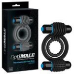 OptiMALE – Vibrating Double C-Ring Black