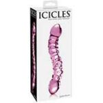 Icicles #55 7.75in Dual-Ended Glass Pink