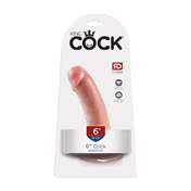 King Cock 6in Cock w/ Suction Cup Beige | Climactic Adventures