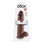 King Cock 12in Cock w/ Balls Brown