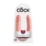 King Cock Double Trouble 7in Beige Large