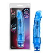 Blush B Yours Vibe 6 Realistic 9.25 in. Vibrating Dildo Blue | Climactic Adventures