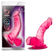 Blush B Yours Sweet 'n Hard 8 Realistic 6.5 in. Dildo with Balls & Suction Cup Pink | Climactic Adventures