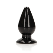 RealRock Crystal Clear 3.5 in. Anal Plug Black | Climactic Adventures
