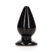 RealRock Crystal Clear 4.5 in. Anal Plug Black | Climactic Adventures