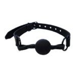 Rouge Leather Ball Gag Black W/Access