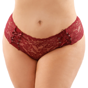 Magnolia LaceUp Crotchless BS Grnt QS | Climactic Adventures