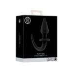 Ouch Flexible Rubber Anal Plug Black