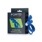 Forto Pointer Vibr Dual Cockring Blue