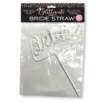 Glitterati Bride Straw White
