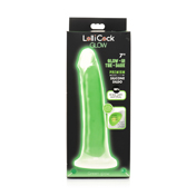 Lollicock Glow-in-the-Dark 7 in. Silicone Dildo Green | Climactic Adventures