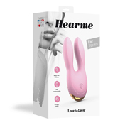 Love to Love Hear Me Rechargeable Silicone Flexible Ear Vibrator Baby Pink | Climactic Adventures