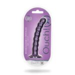 Shots Ouch Beaded Sili 6.5in GSpot MPur