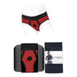 SpareParts Tomboi Nylon Brief RedBlk 5XL